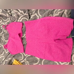 Pink Women's Knit Sweater Top